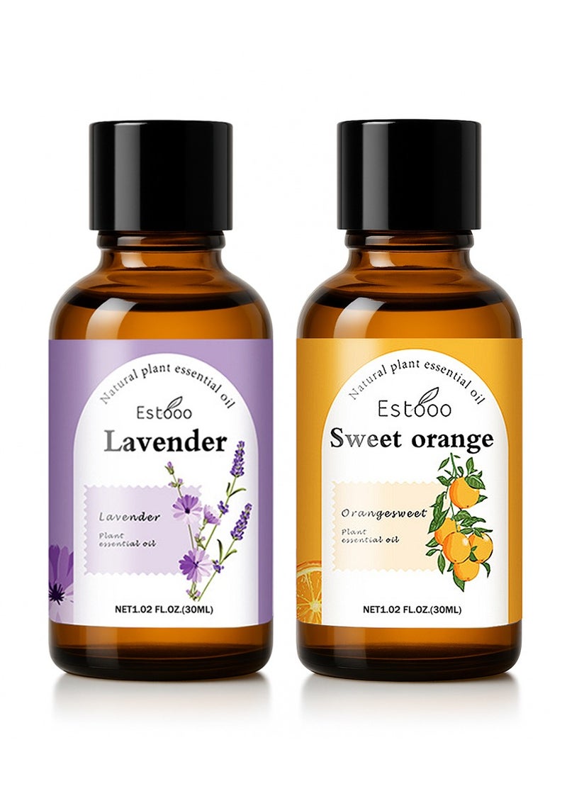 estooo Value Bundle | Lavender + Sweet Orange Essential Oil Bundle 30ml x2 | Pure Natural Oils - Image 1
